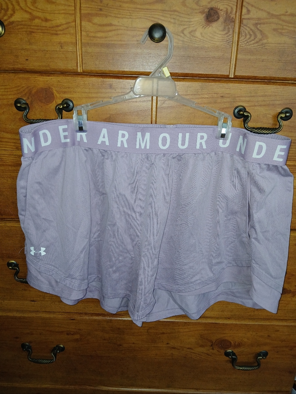 Under Armour Womens 3X Lavender Performance Shorts - Picture 4 of 9